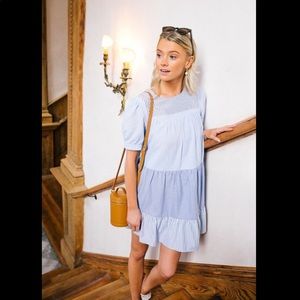 English Factory Quinn Dress in Blue